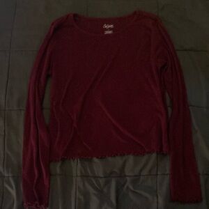 Burgundy long sleeve